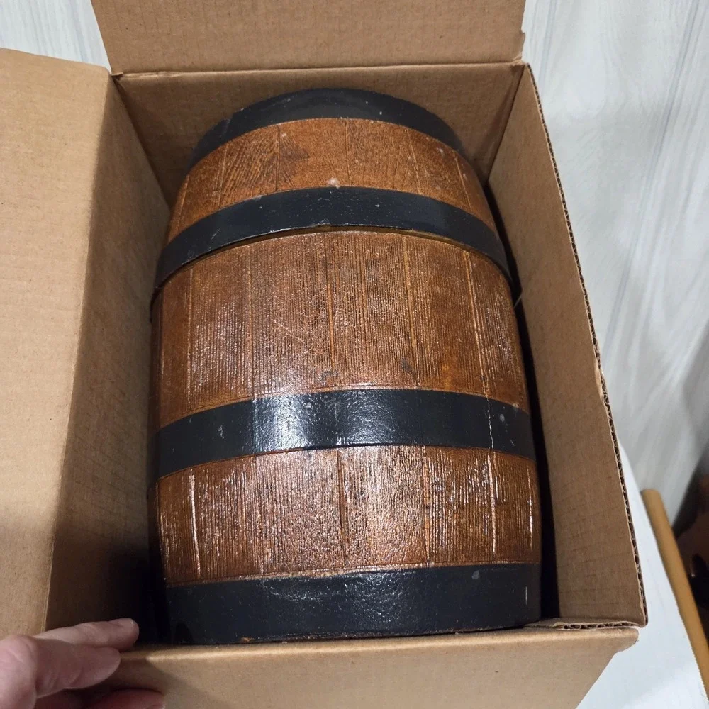 PAUL MASSON Connoisser Selection Unique Ice Bucket Barrel Styrofoam Vintage